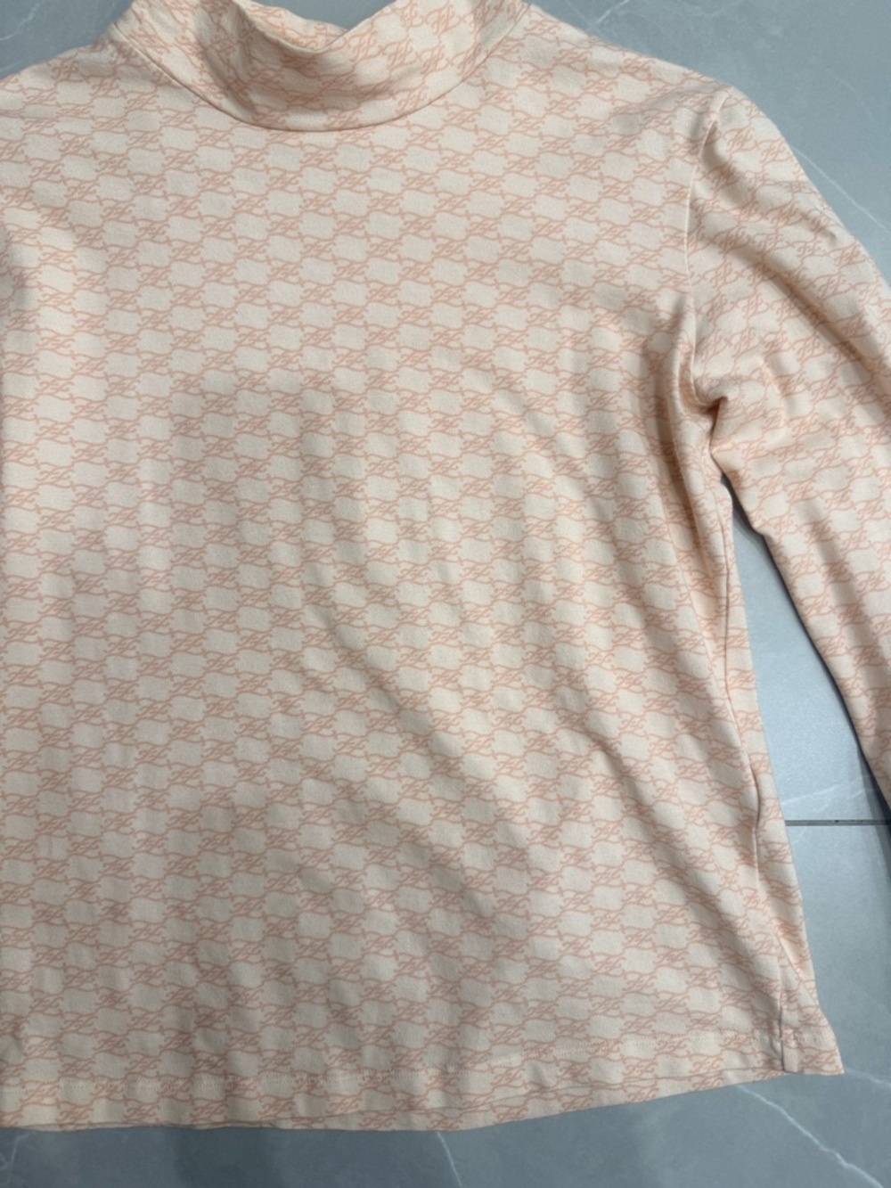 Fendi FF calligraphy mock neck Long-Sleeve Top - 12A - Picture 2 of 5